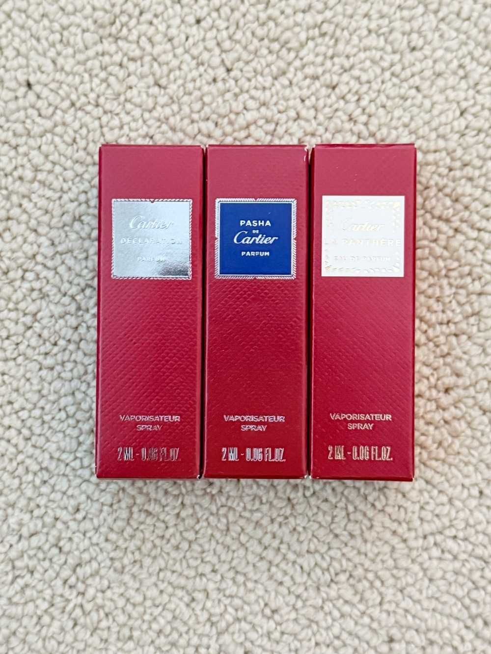 Cartier Perfume Samples (3 x 2 mL)